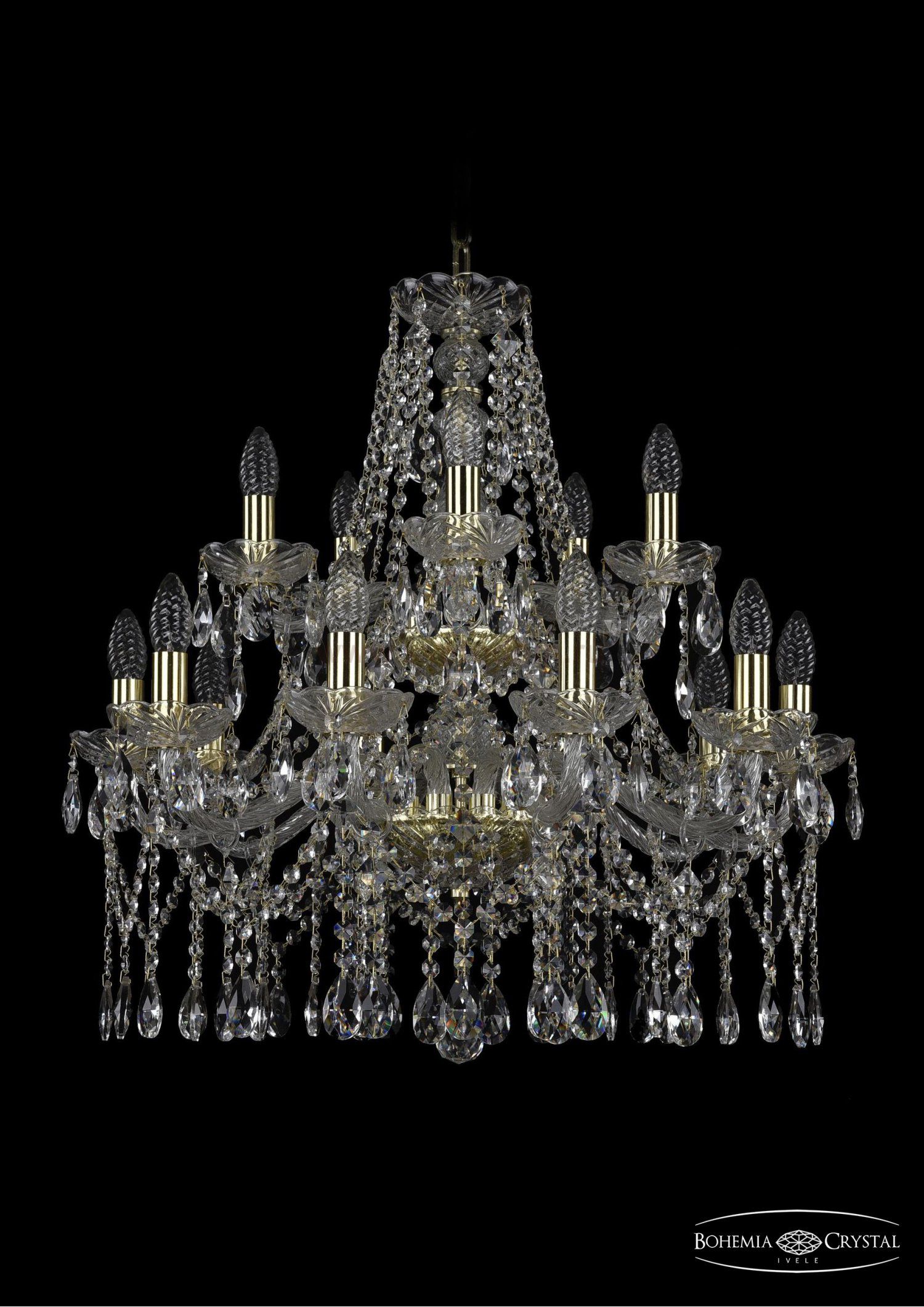 Люстра хрустальная Bohemia Ivele 1413/10+5/220/2d/G