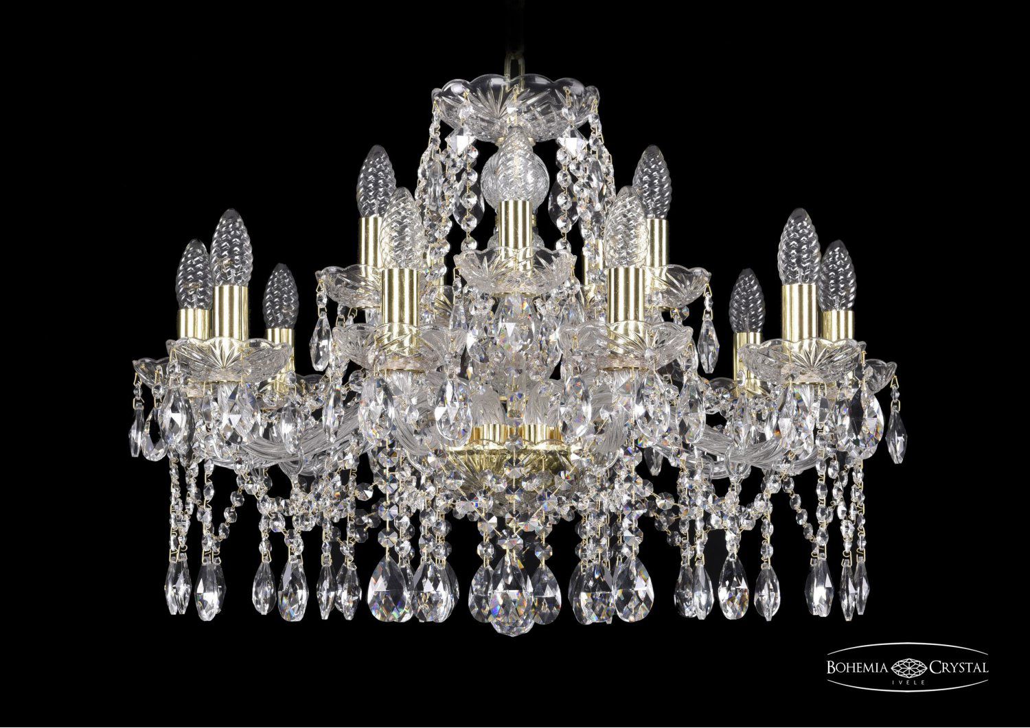 Люстра хрустальная Bohemia Ivele 1413/10+5/220/G