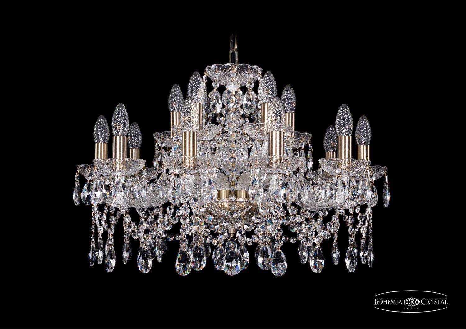 Люстра хрустальная Bohemia Ivele 1413/10+5/220/Pa