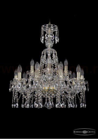 Люстра хрустальная Bohemia Ivele 1413/10+5/220/XL-74/G
