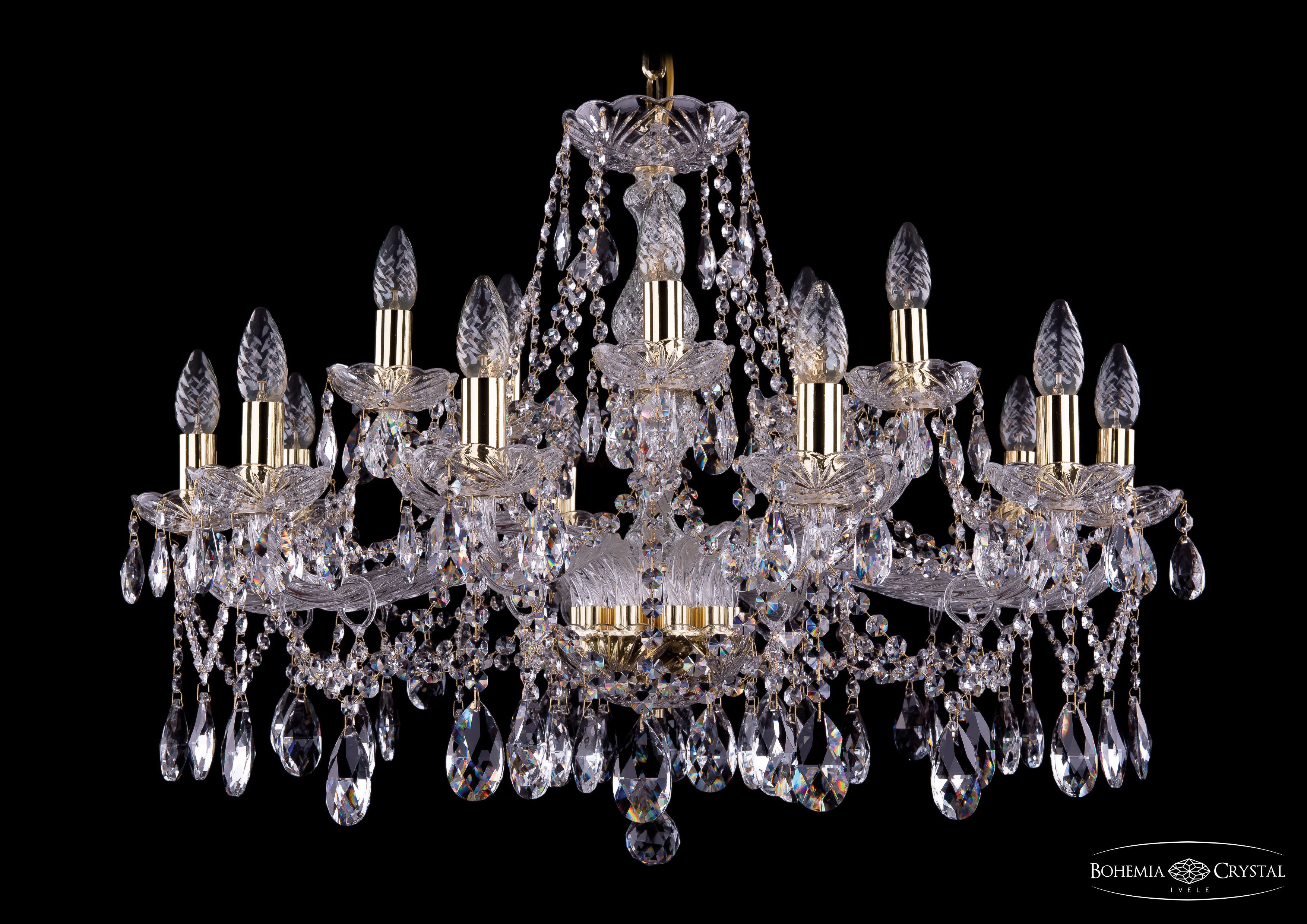 Люстра хрустальная Bohemia Ivele 1413/10+5/300/G