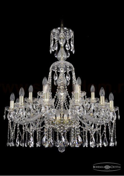 Люстра хрустальная Bohemia Ivele 1413/12+6/300/XL-95/G