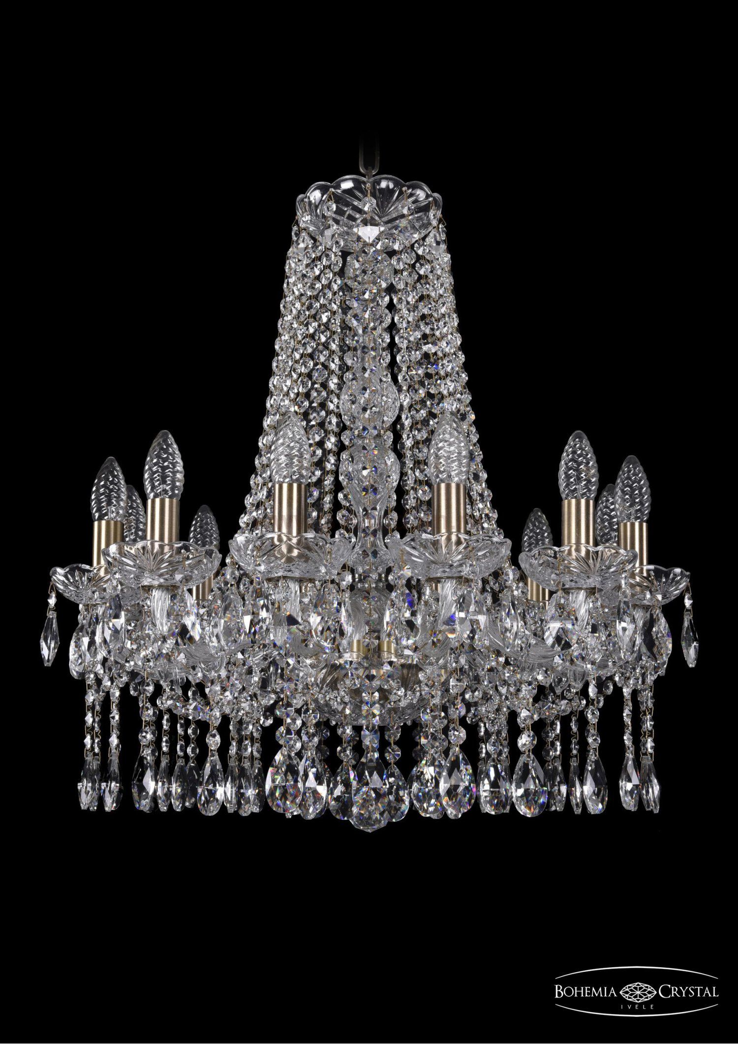 Люстра хрустальная Bohemia Ivele 1413/12/200/h-60/Pa