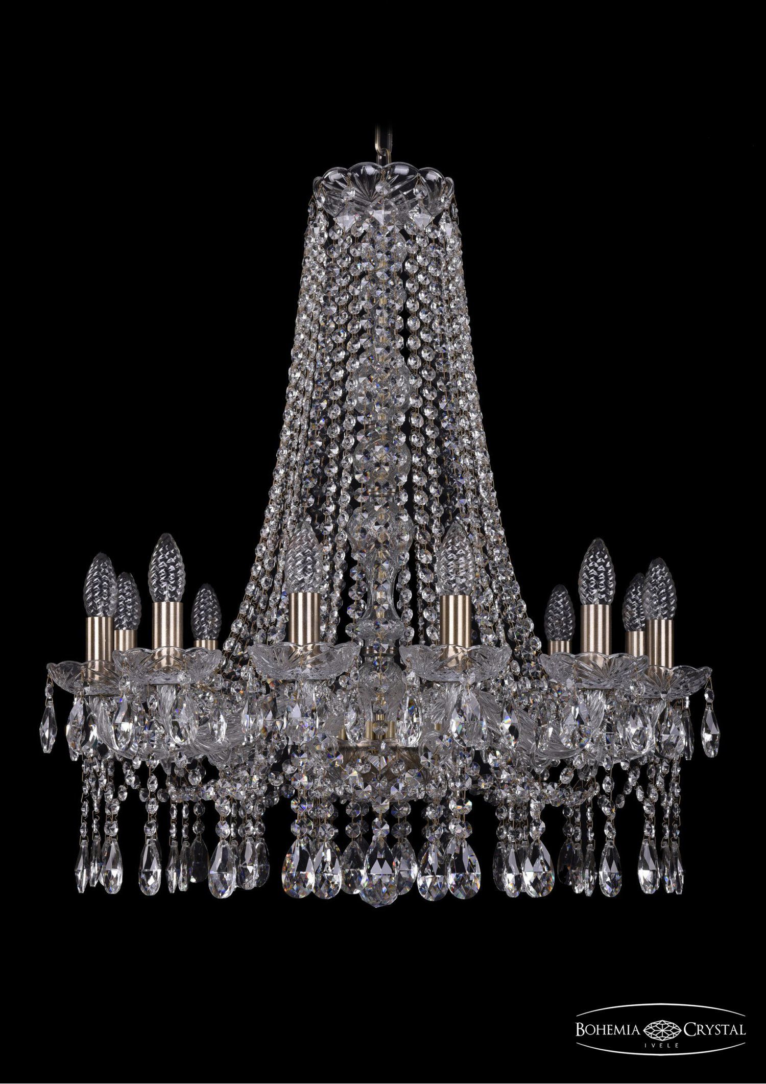 Люстра хрустальная Bohemia Ivele 1413/12/220/h-73/Pa
