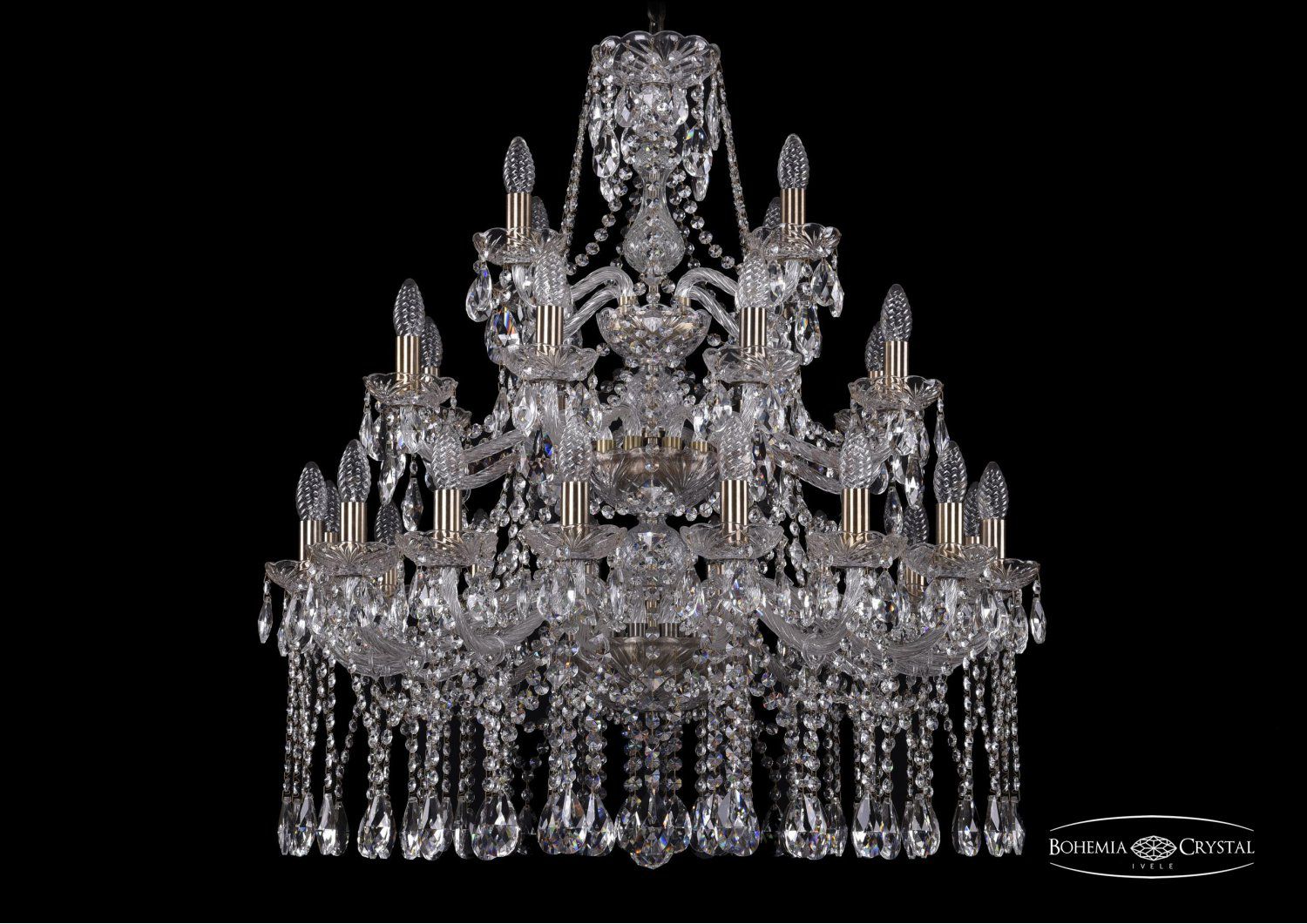Люстра хрустальная Bohemia Ivele 1413/16+8+4/300/3d/Pa