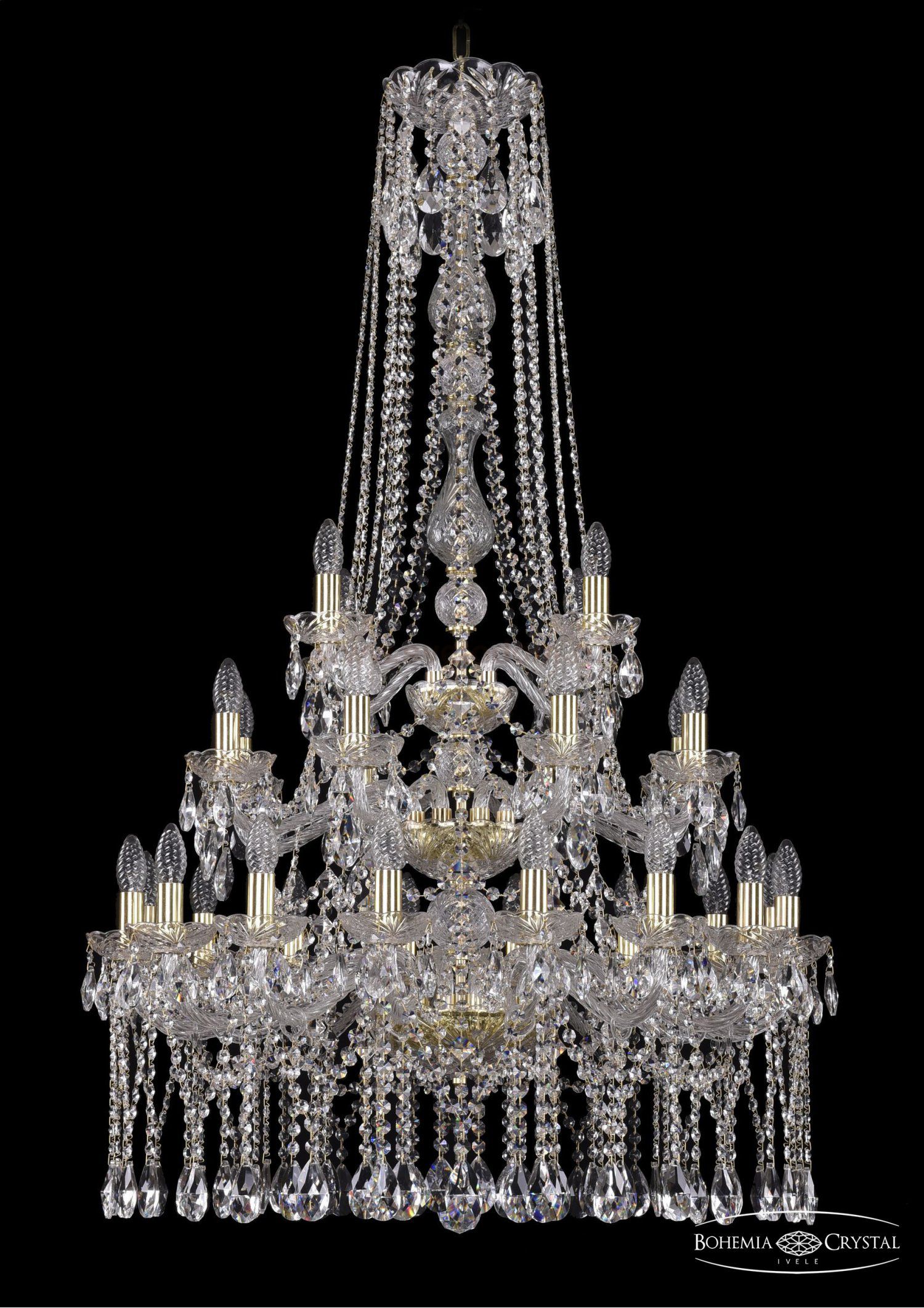 Люстра хрустальная Bohemia Ivele 1413/16+8+4/300/h-134/3d/G