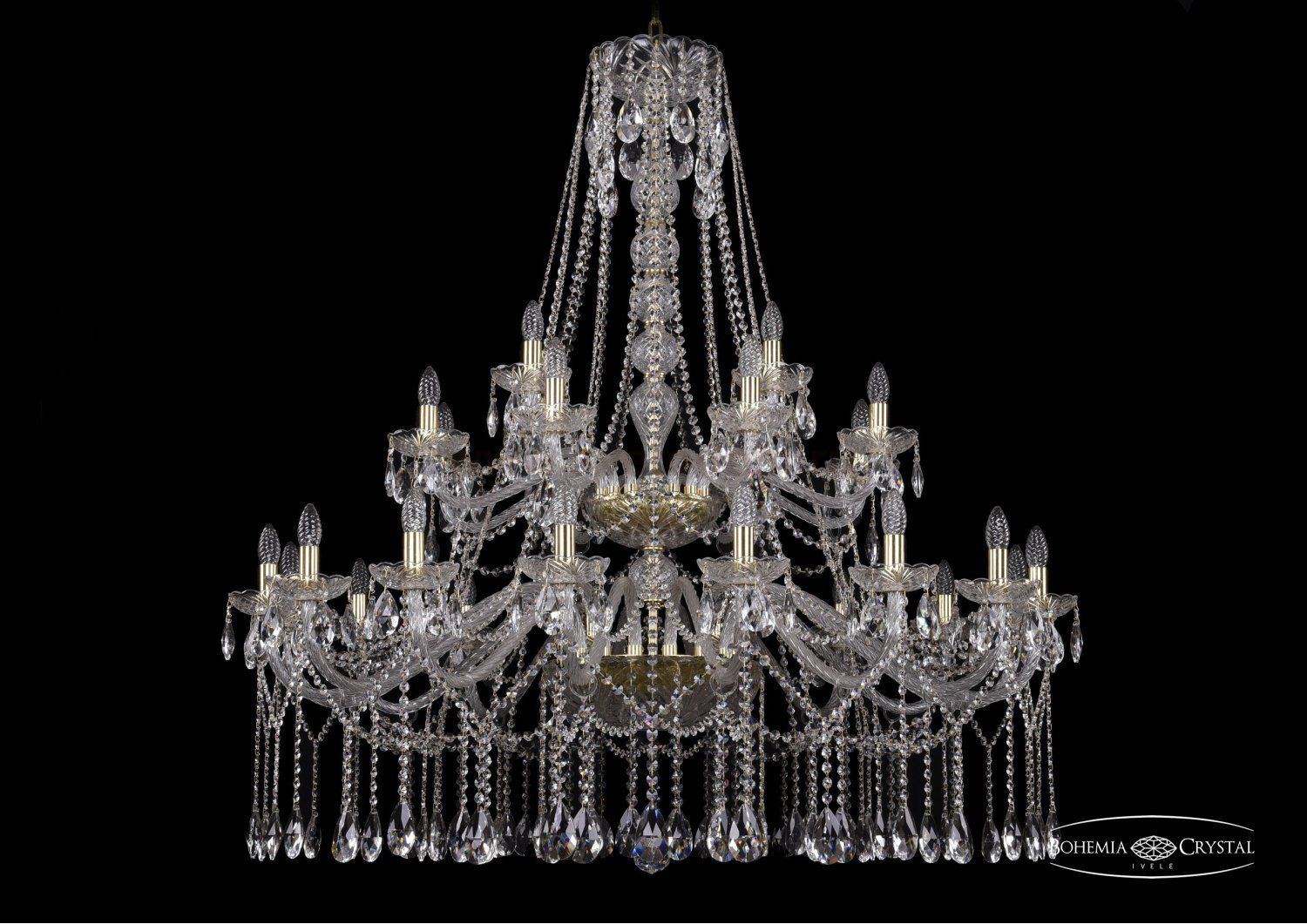 Люстра хрустальная Bohemia Ivele 1413/16+8+4/460/2d/G