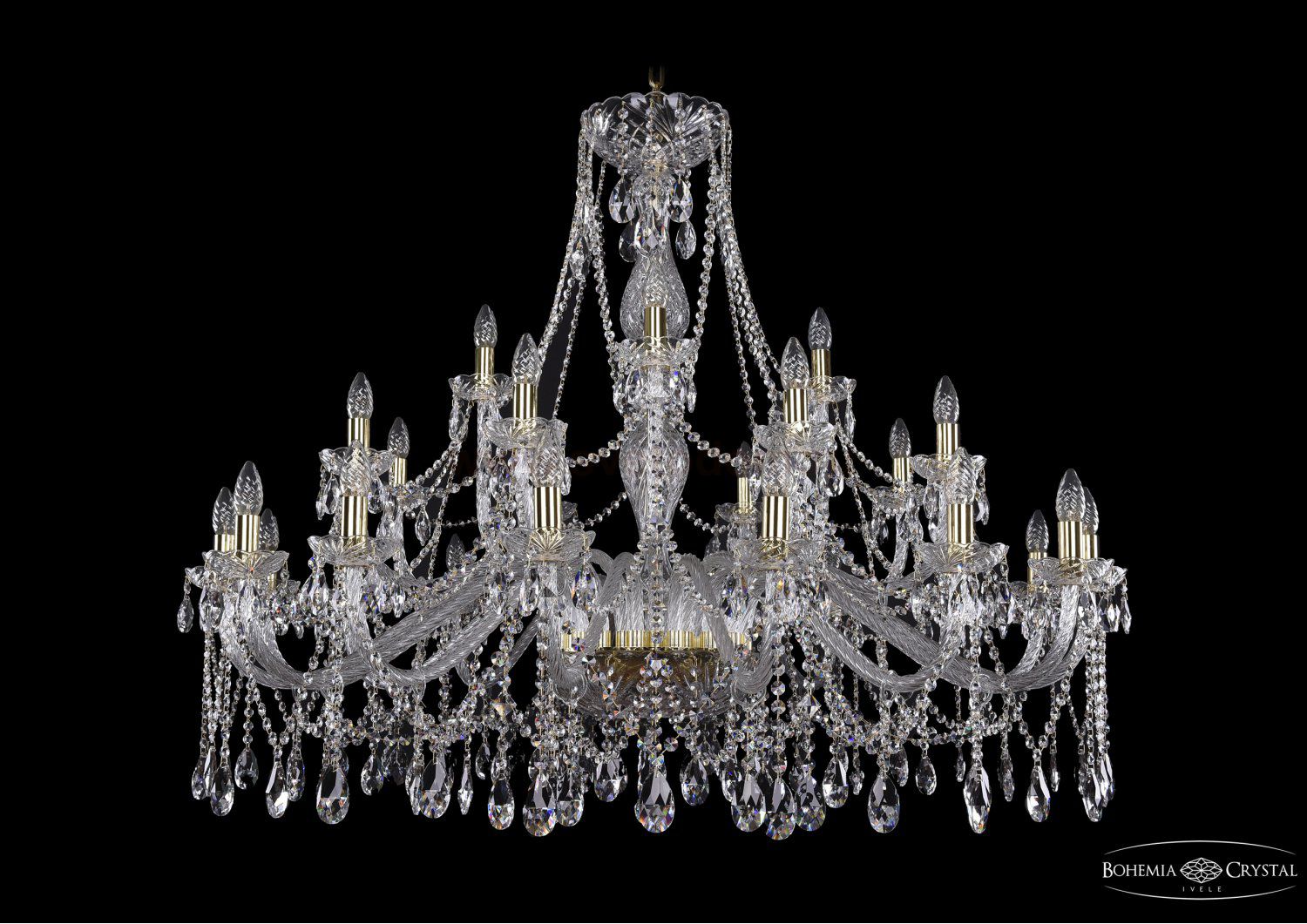 Люстра хрустальная Bohemia Ivele 1413/16+8+4/460/G
