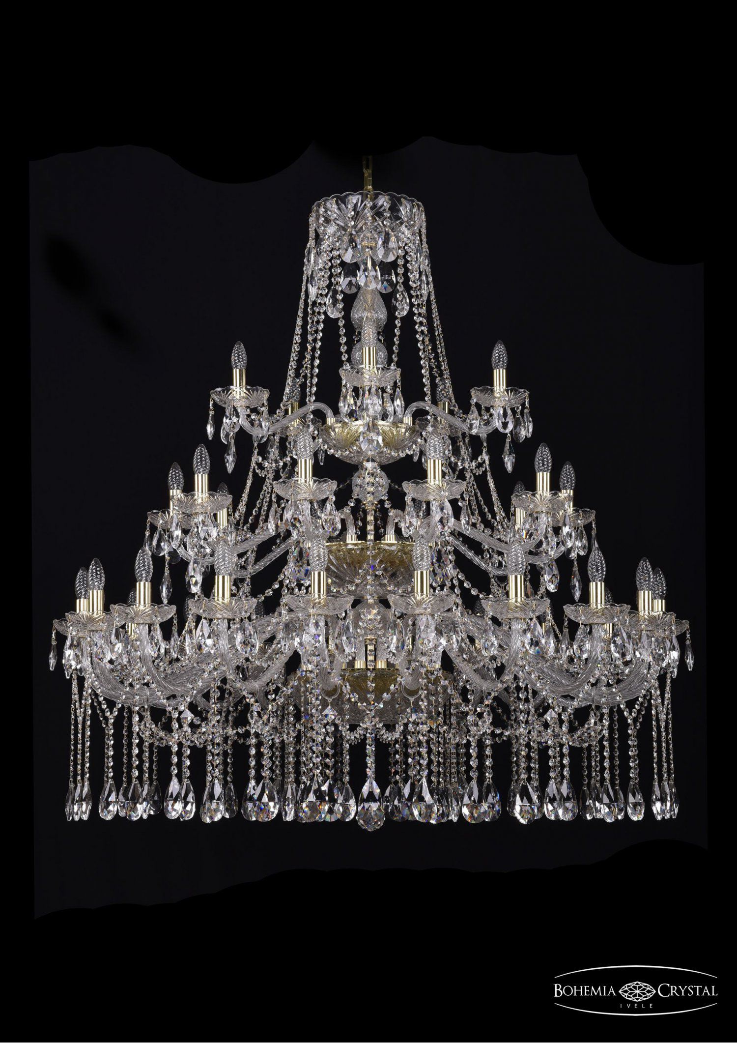 Люстра хрустальная Bohemia Ivele 1413/20+10+5/460/3d/G