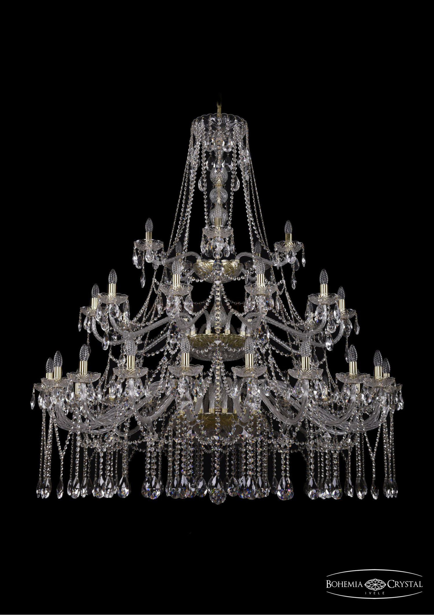 Люстра хрустальная Bohemia Ivele 1413/20+10+5/530/3d/G