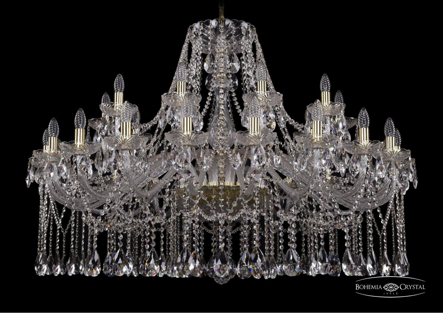 Люстра хрустальная Bohemia Ivele 1413/20+10/460/G