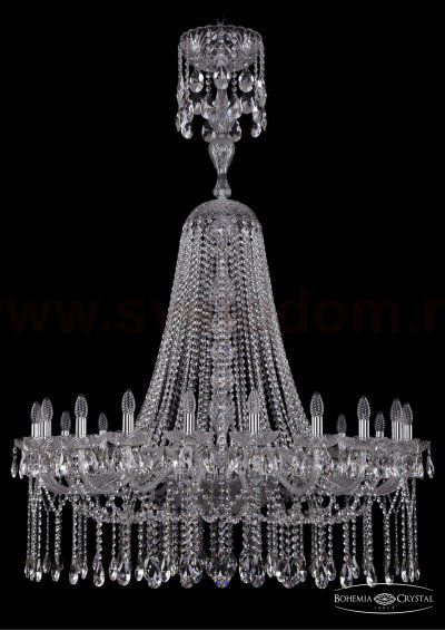 Люстра хрустальная Bohemia Ivele 1413/20/400/XL-160/Ni