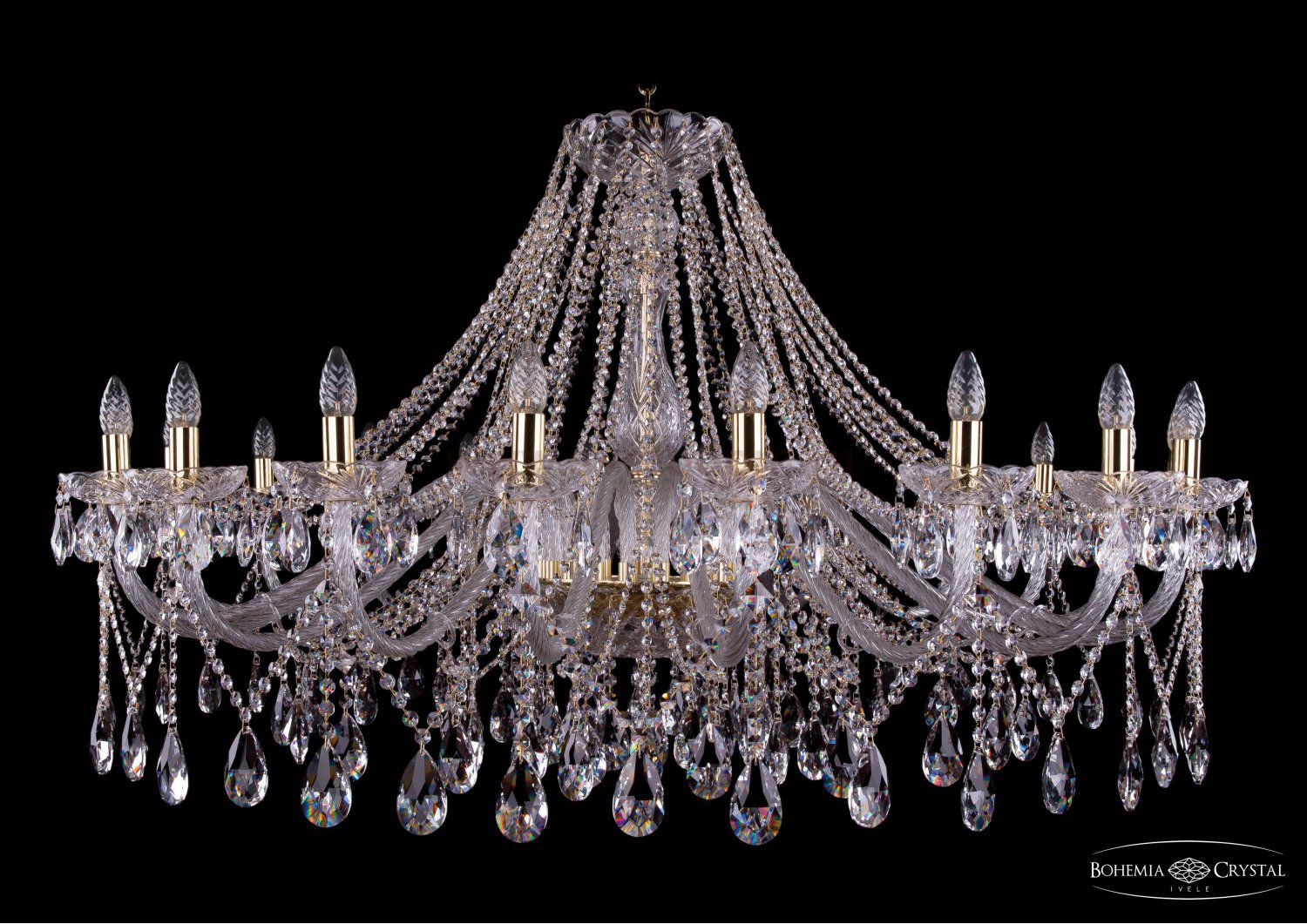 Люстра хрустальная Bohemia Ivele 1413/20/530/G