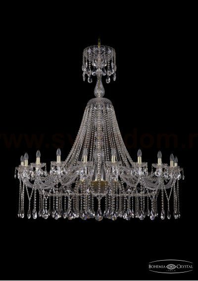 Люстра хрустальная Bohemia Ivele 1413/20/530/XL-158/G