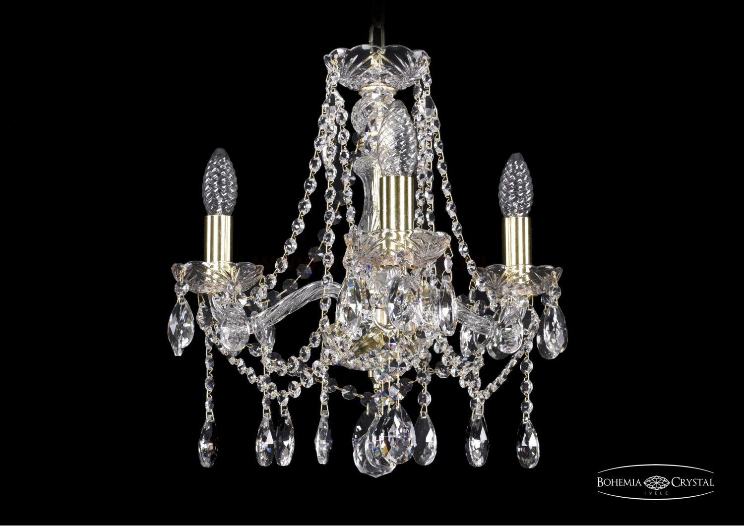 Люстра хрустальная Bohemia Ivele 1413/3/141/G