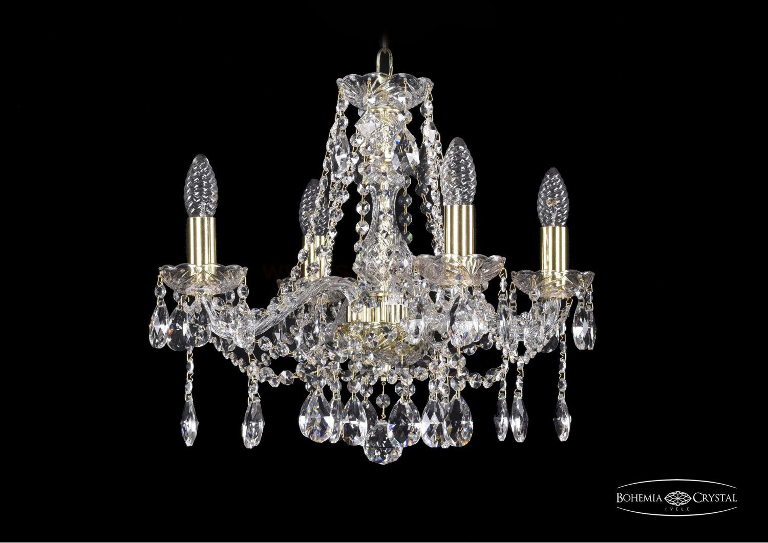 Люстра хрустальная Bohemia Ivele 1413/4/165/G