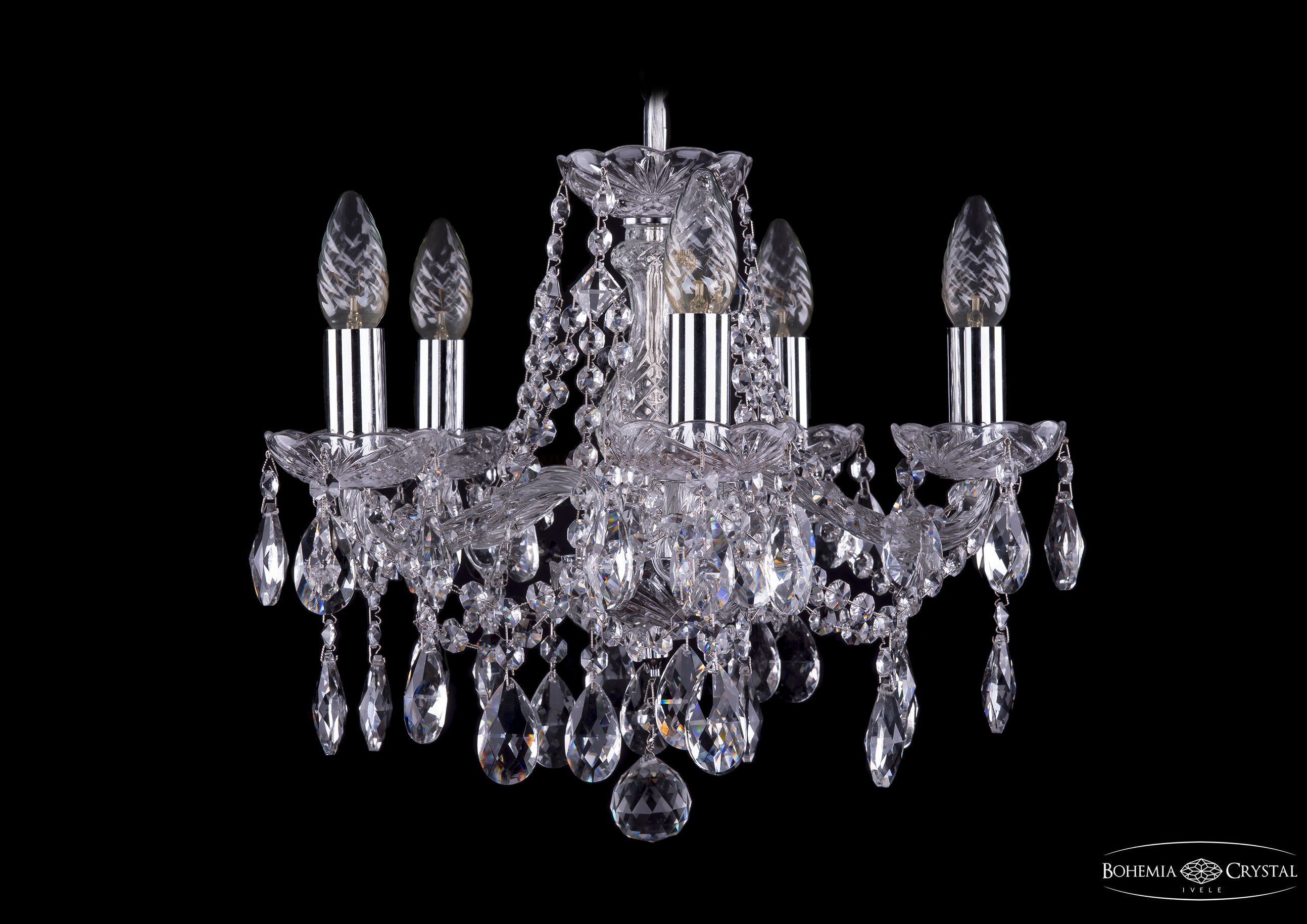 Люстра хрустальная Bohemia Ivele 1413/5/141/Ni