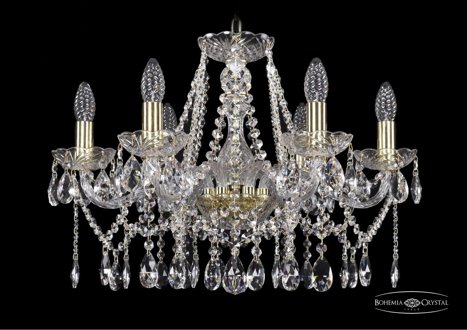 Люстра хрустальная Bohemia Ivele 1413/6/200/G