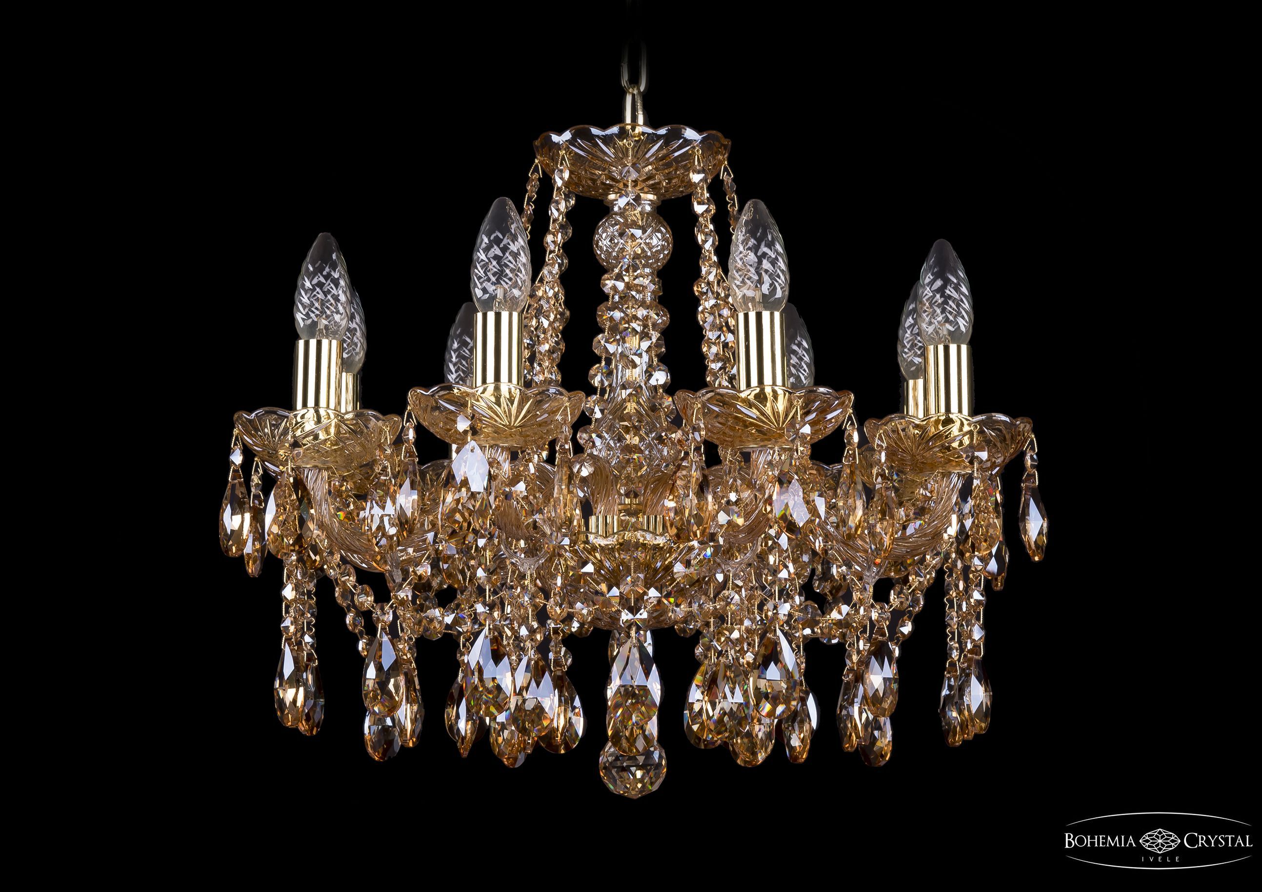 Люстра хрустальная Bohemia Ivele 1413/8/165/G/M721