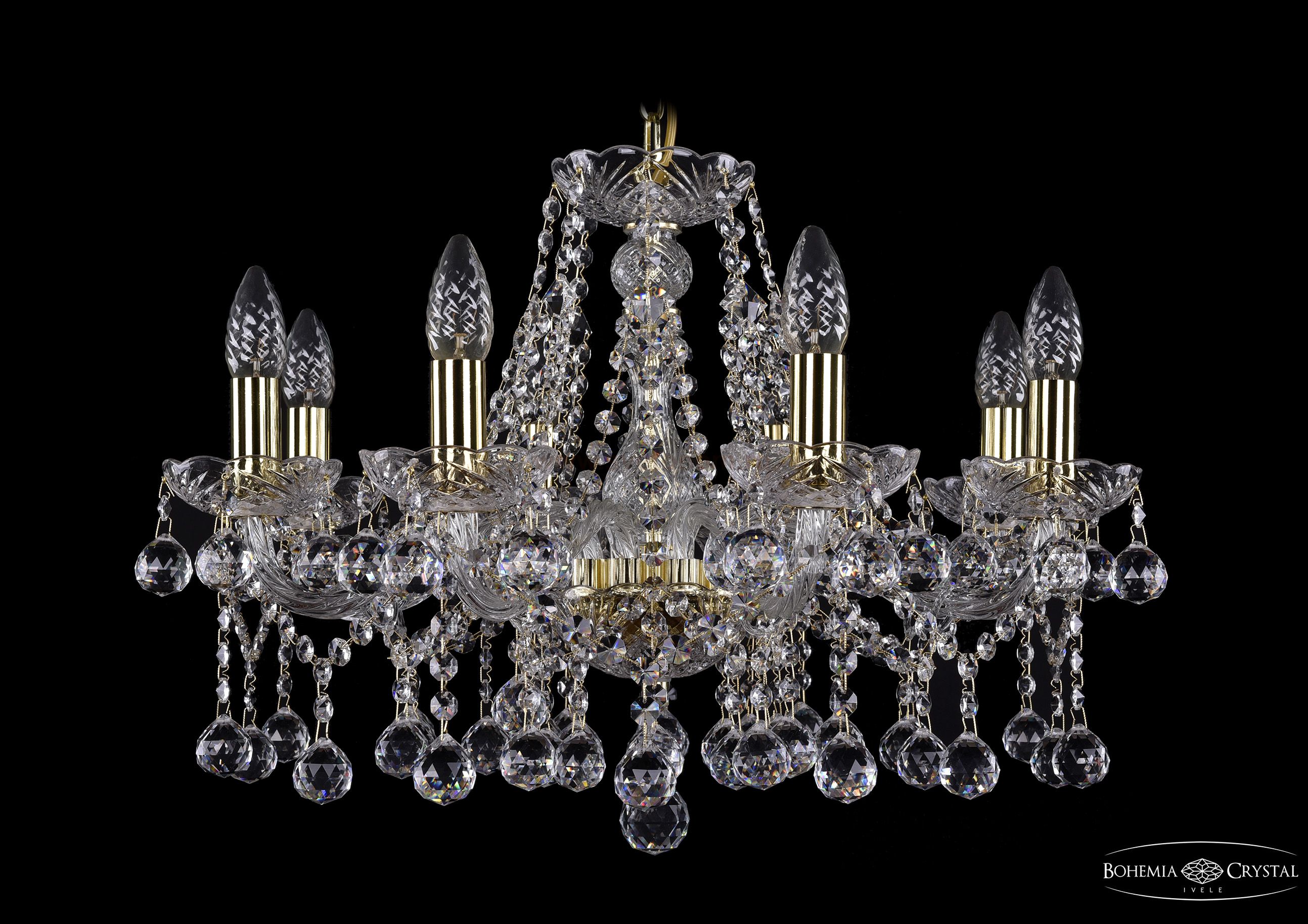 Люстра Bohemia Ivele 1413/8/200/G/Balls