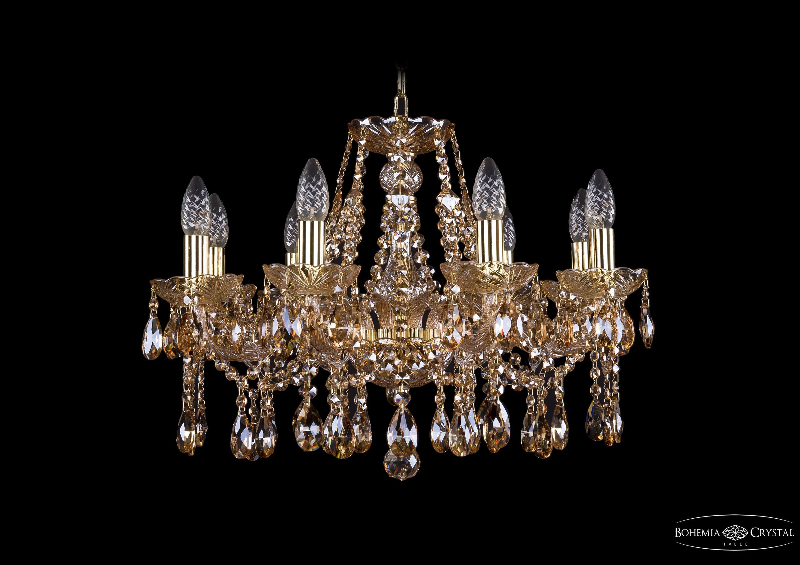 Люстра хрустальная Bohemia Ivele 1413/8/200/G/M721