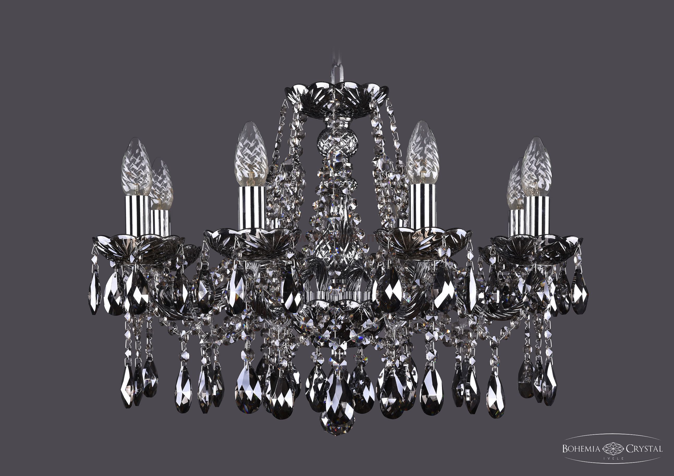 Люстра хрустальная Bohemia Ivele 1413/8/200/Ni/M731