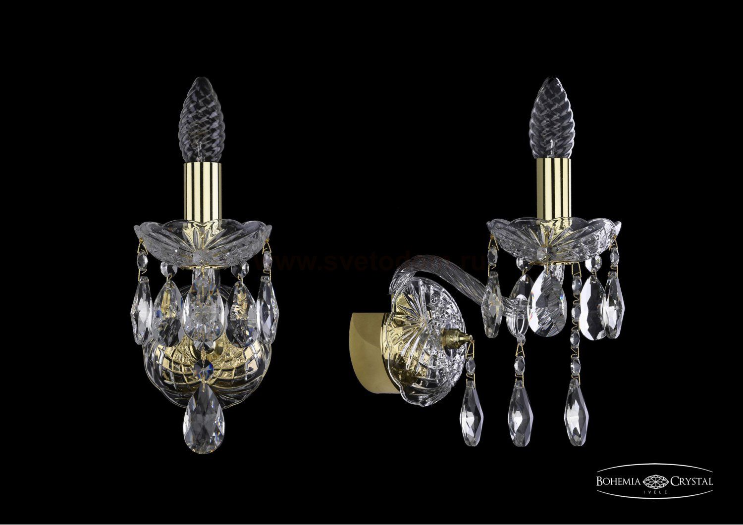 Светильник настенный бра Bohemia Ivele 1413B/1/141/G