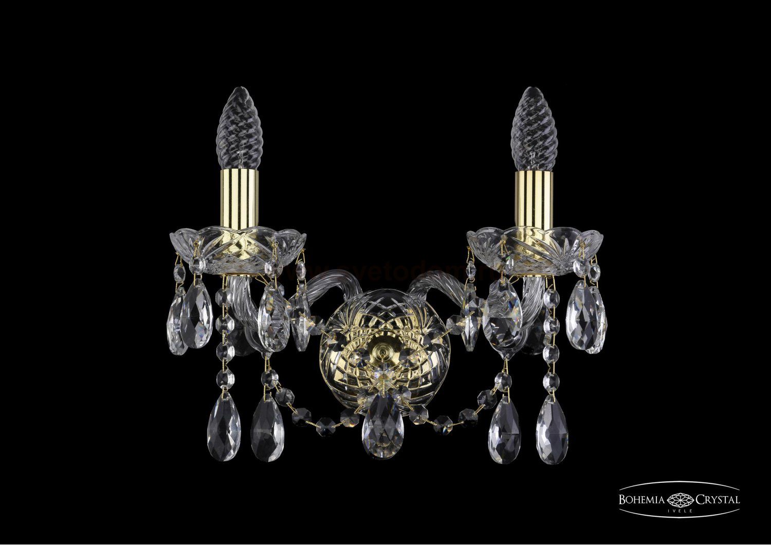 Светильник настенный бра Bohemia Ivele 1413B/2/141/G