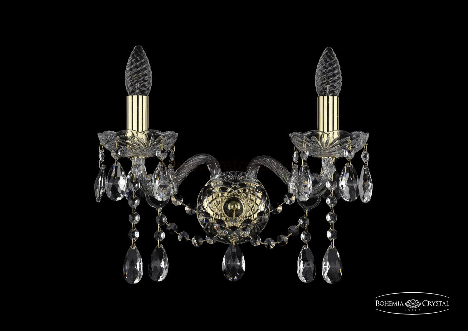 Светильник настенный бра Bohemia Ivele 1413B/2/165/G