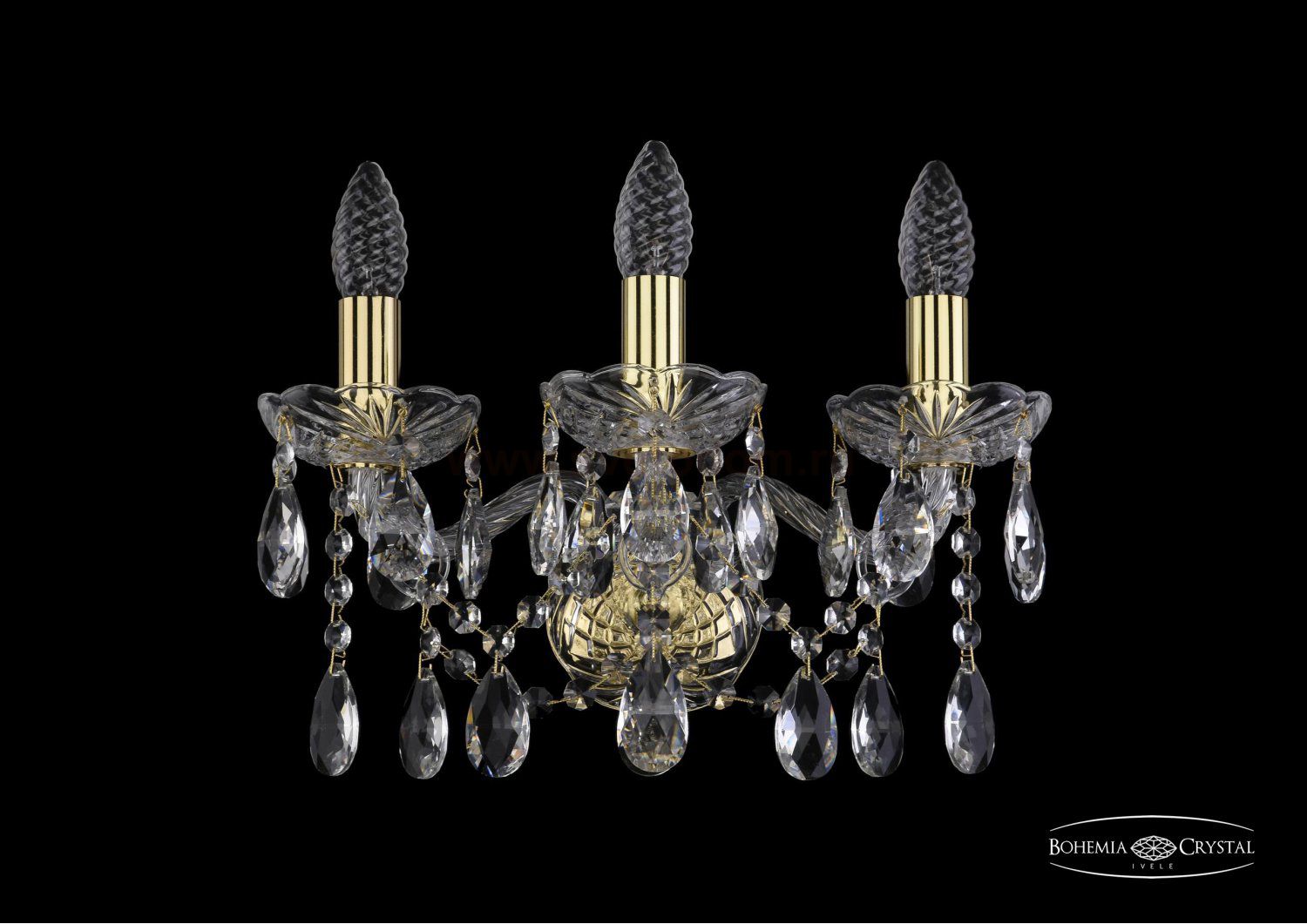 Светильник настенный бра Bohemia Ivele 1413B/3/141/G