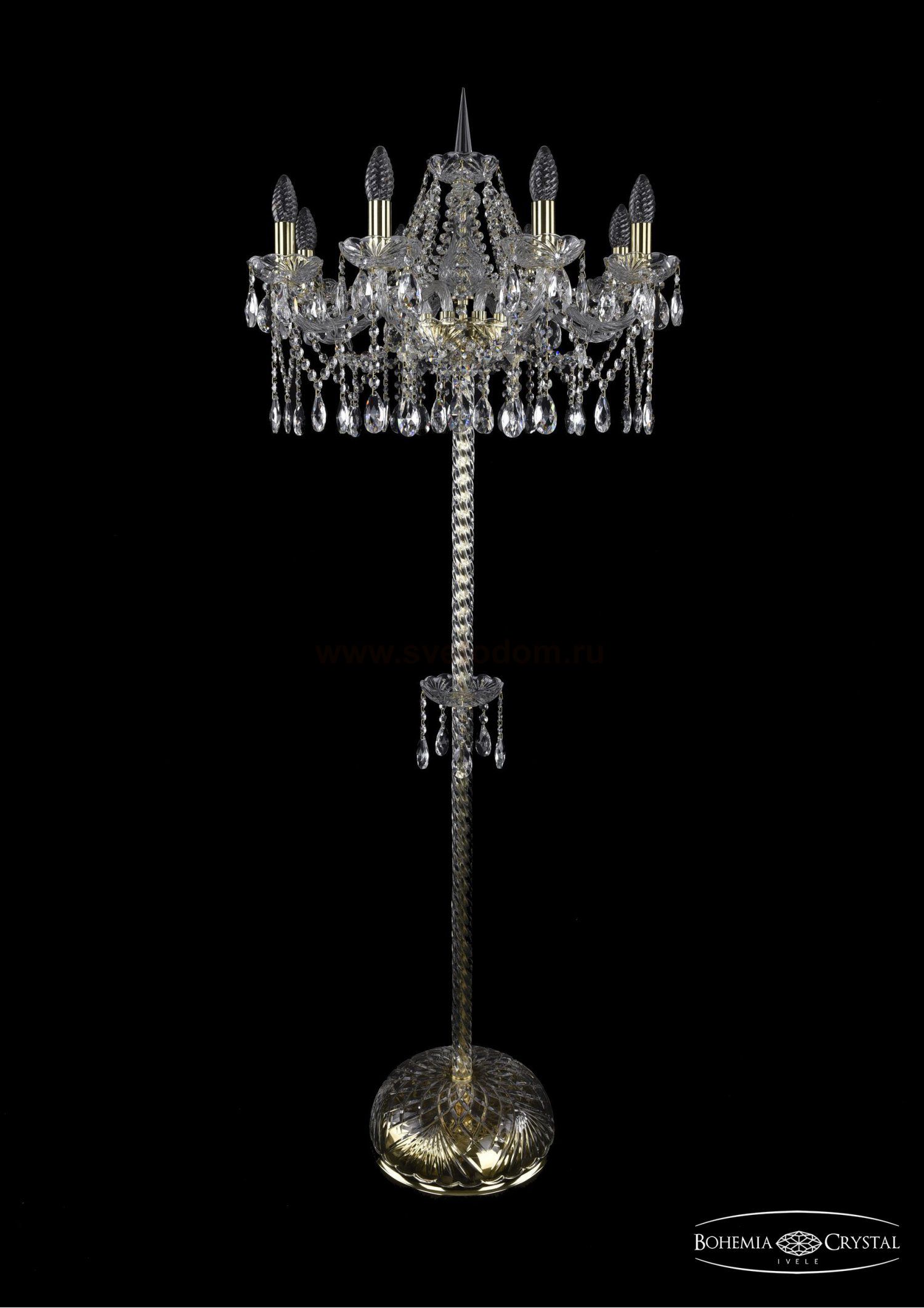 Торшер Bohemia Ivele 1413T2/8/200-160/G