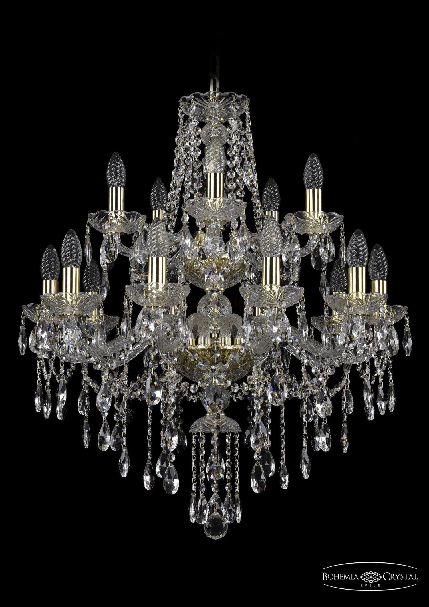 Люстра хрустальная Bohemia Ivele 1415/10+5/220/2d/G