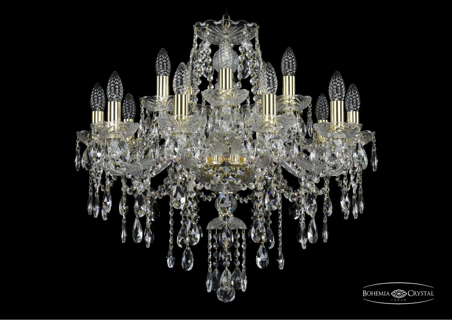 Люстра хрустальная Bohemia Ivele 1415/10+5/220/G