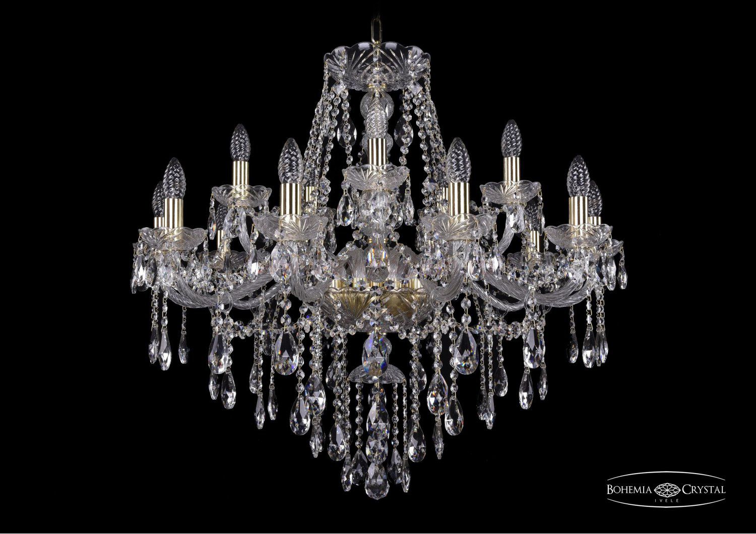 Люстра хрустальная Bohemia Ivele 1415/10+5/300/G