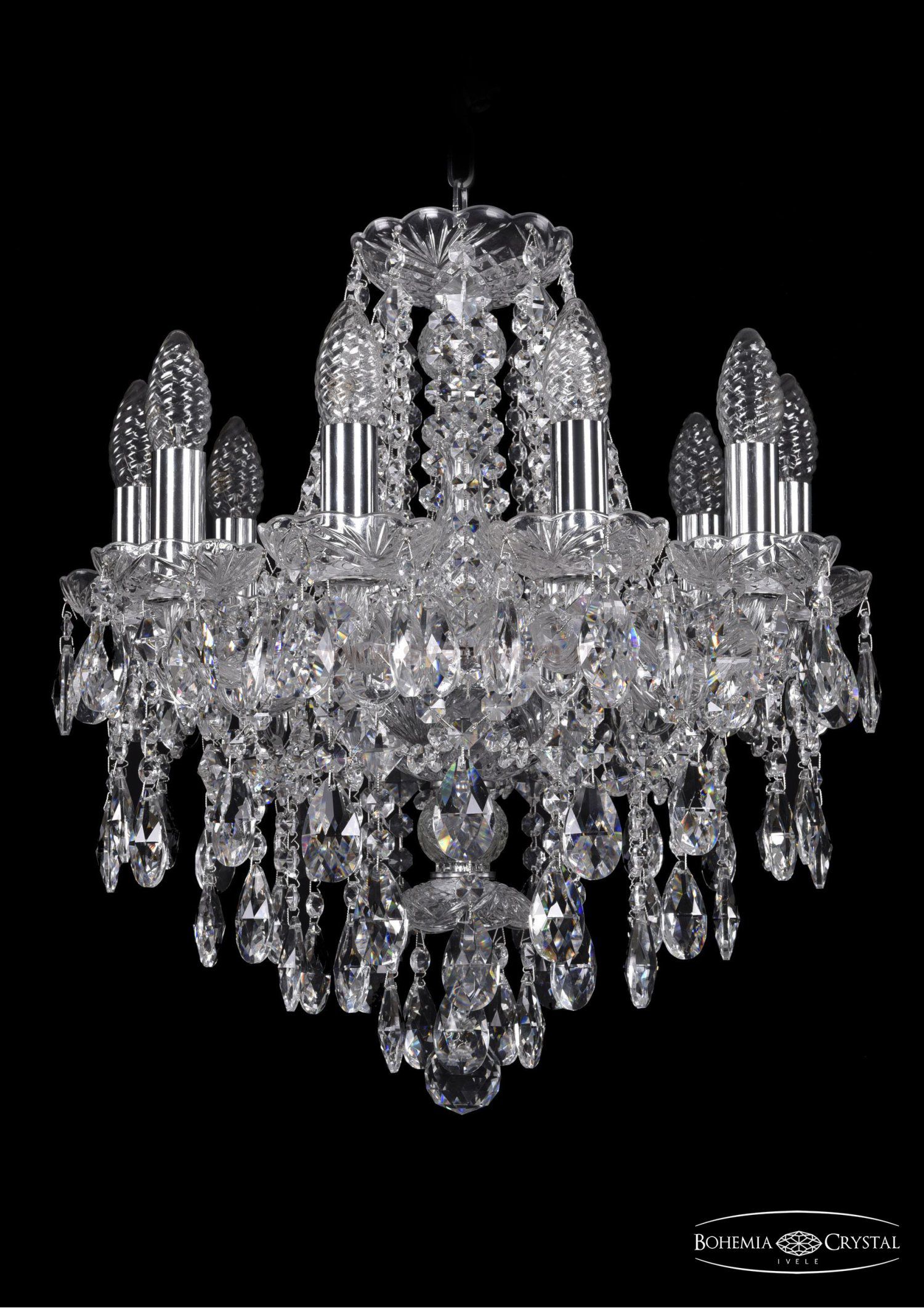 Люстра хрустальная Bohemia Ivele 1415/10/141/Ni