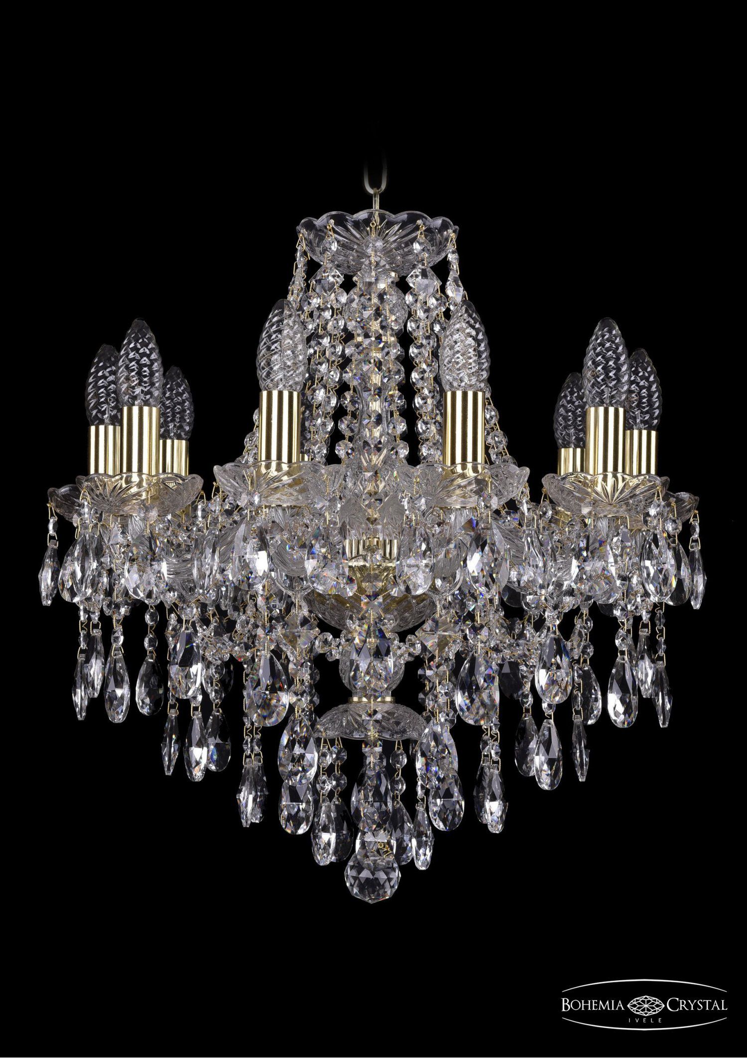 Люстра хрустальная Bohemia Ivele 1415/10/165/G