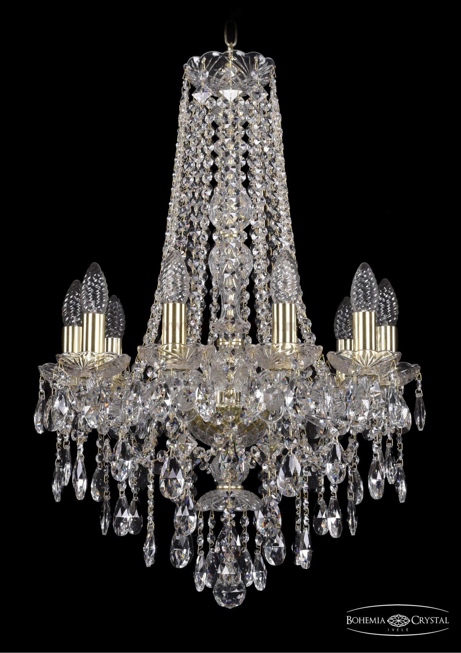Люстра хрустальная Bohemia Ivele 1415/10/165/h-70/G