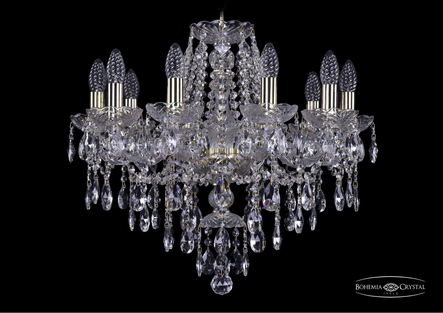 Люстра хрустальная Bohemia Ivele 1415/10/200/G