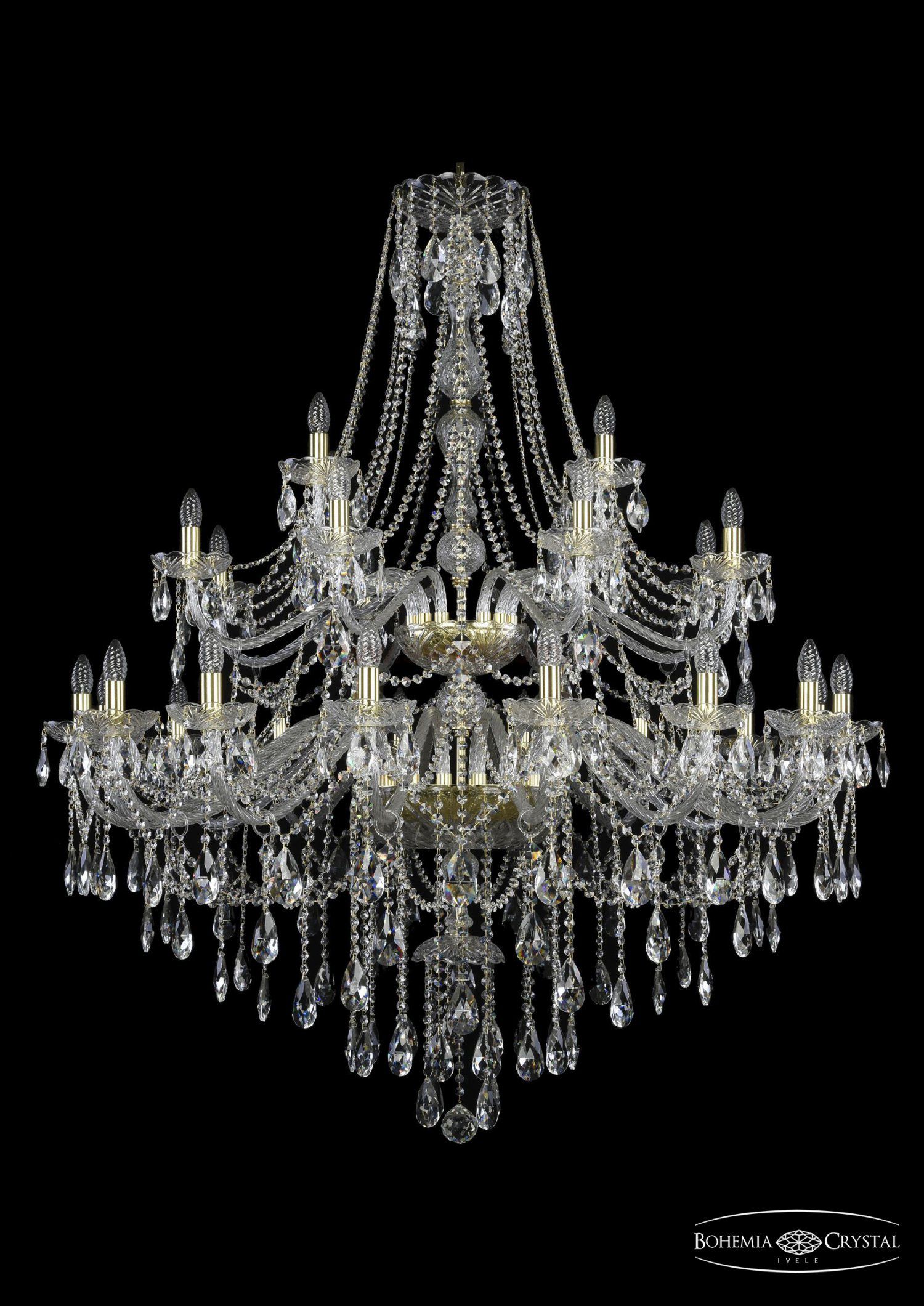 Люстра хрустальная Bohemia Ivele 1415/16+8+4/460/2d/G