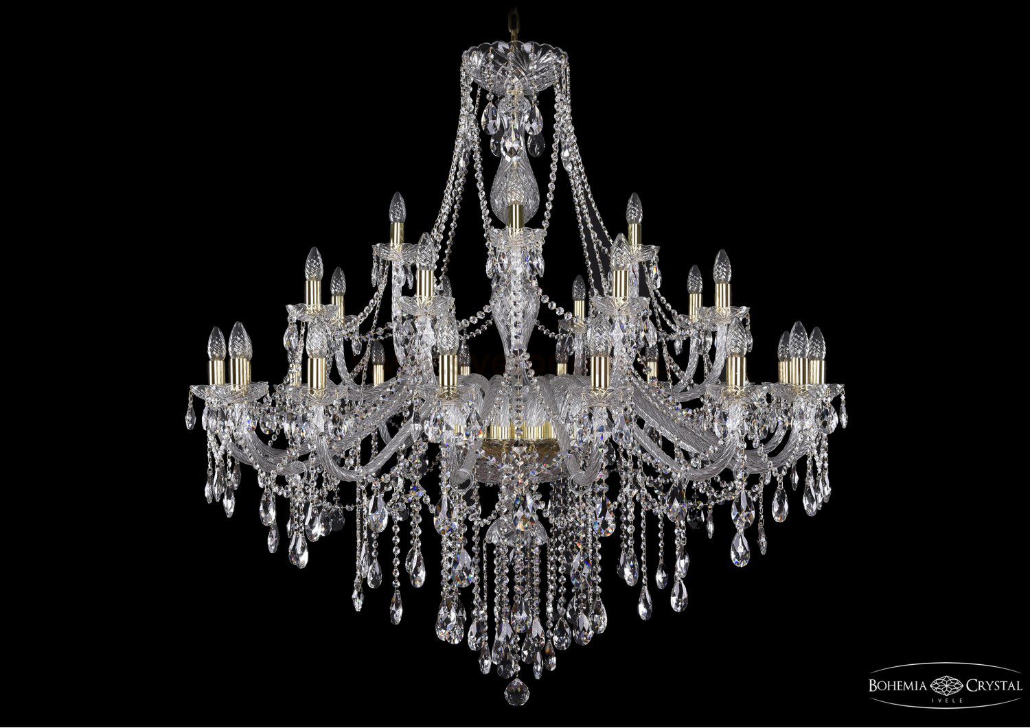 Люстра хрустальная Bohemia Ivele 1415/16+8+4/460/G