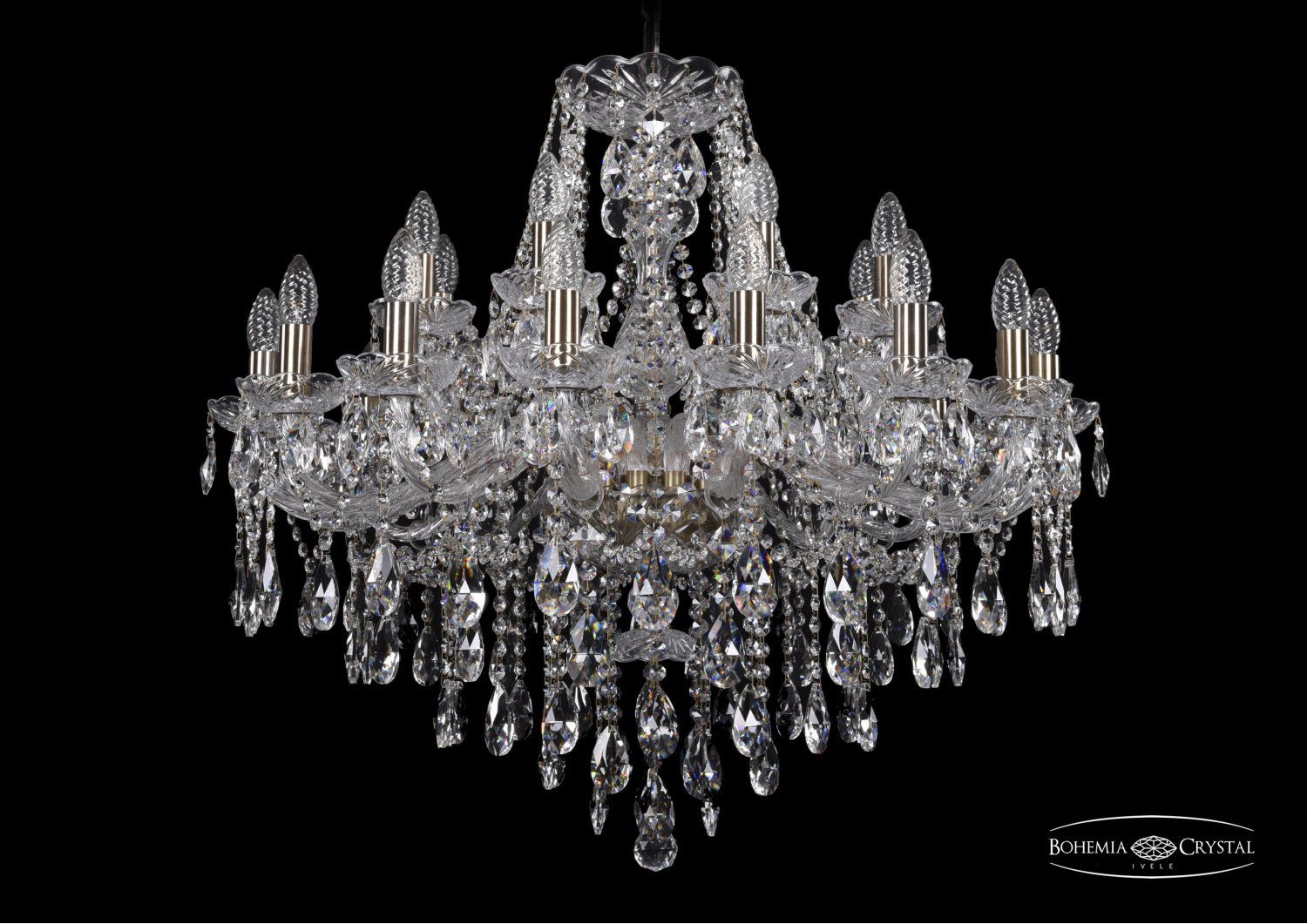 Люстра хрустальная Bohemia Ivele 1415/16+8/300/Pa