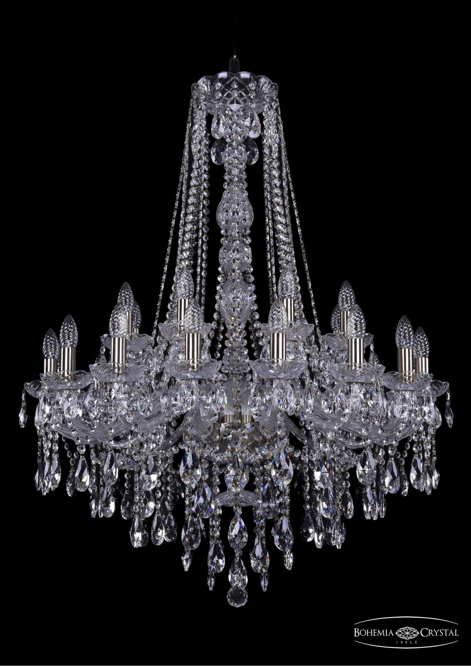 Люстра хрустальная Bohemia Ivele 1415/16+8/300/h-106/Pa