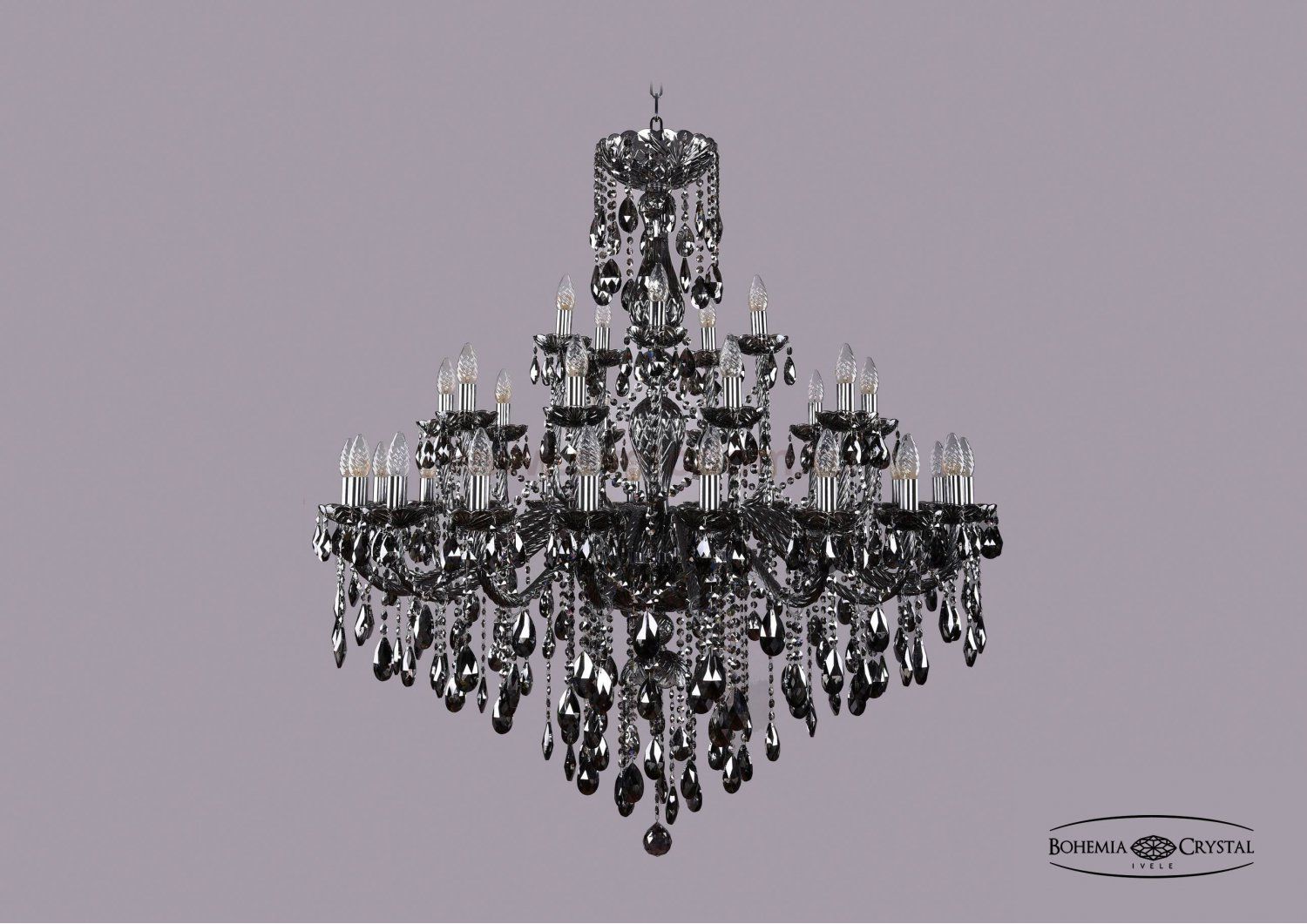 Люстра хрустальная Bohemia Ivele 1415/20+10+5/400/Ni/M781
