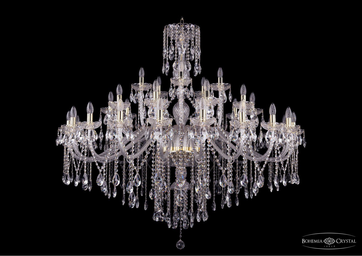 Люстра хрустальная Bohemia Ivele 1415/20+10+5/530/G