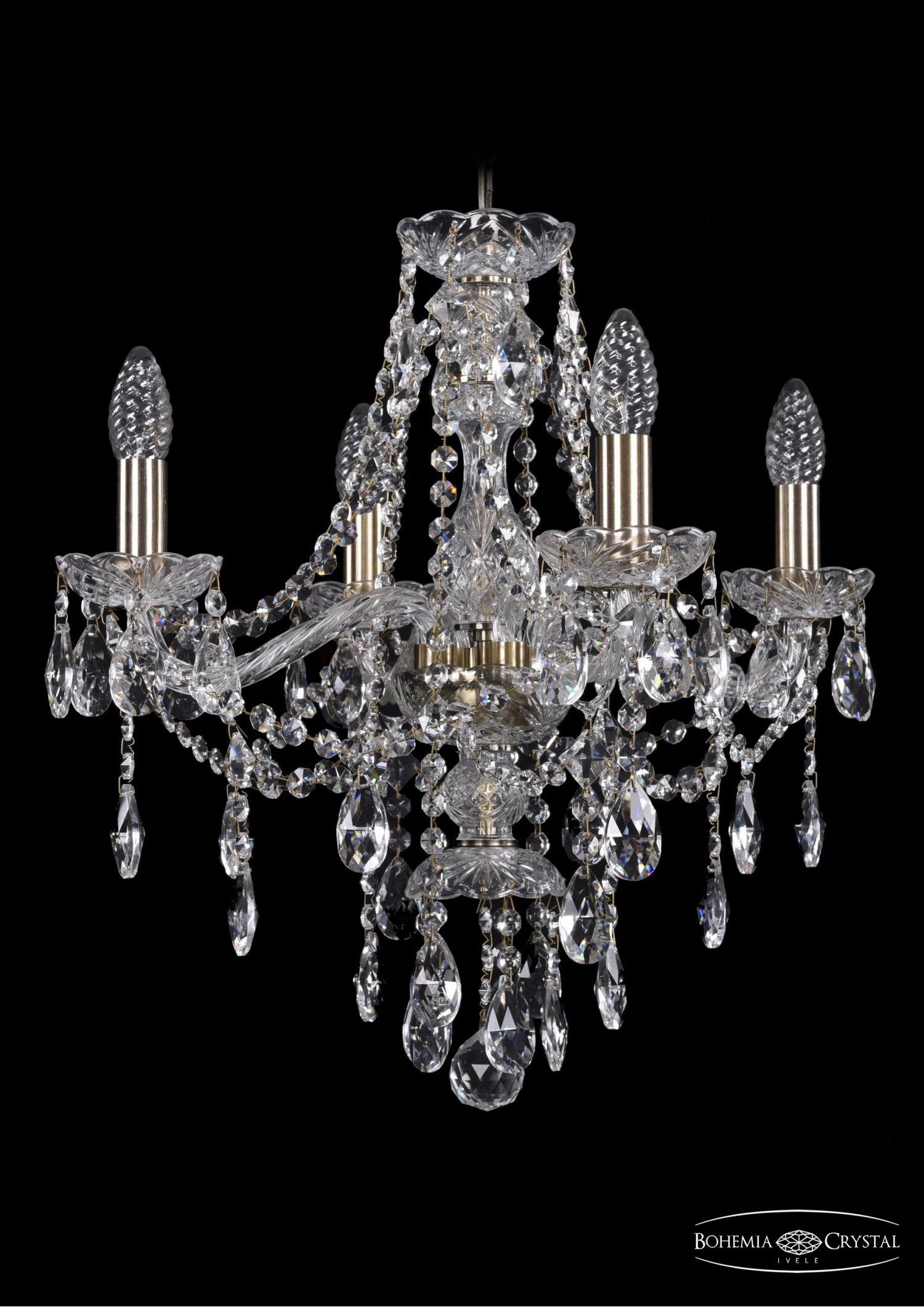 Люстра хрустальная Bohemia Ivele 1415/4/165/Pa