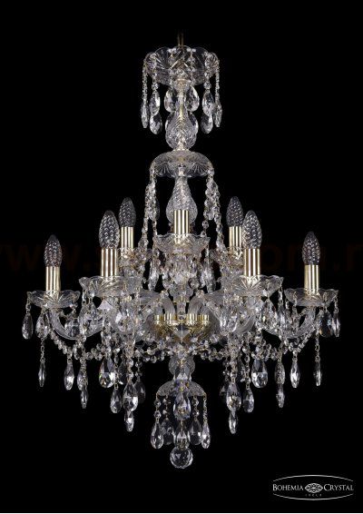 Люстра хрустальная Bohemia Ivele 1415/6+3/200/XL-77/G