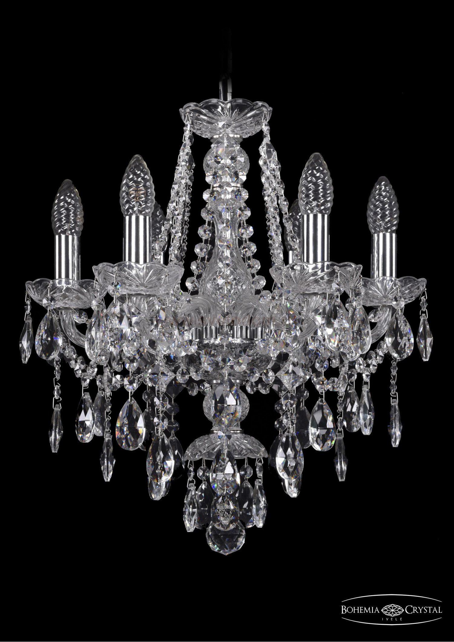 Люстра хрустальная Bohemia Ivele 1415/6/141/Ni
