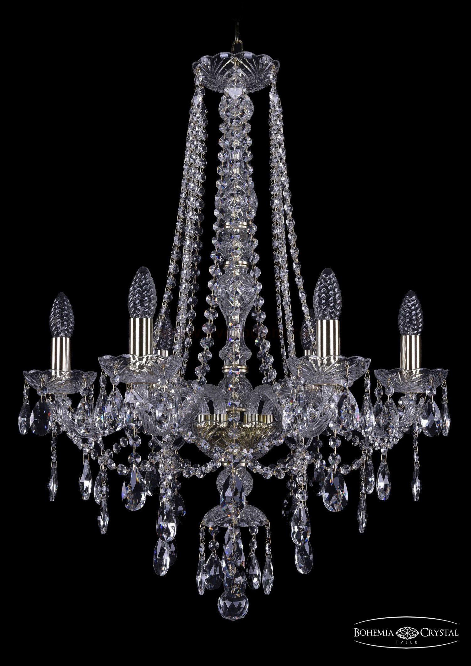 Люстра хрустальная Bohemia Ivele 1415/6/200/h-75/G