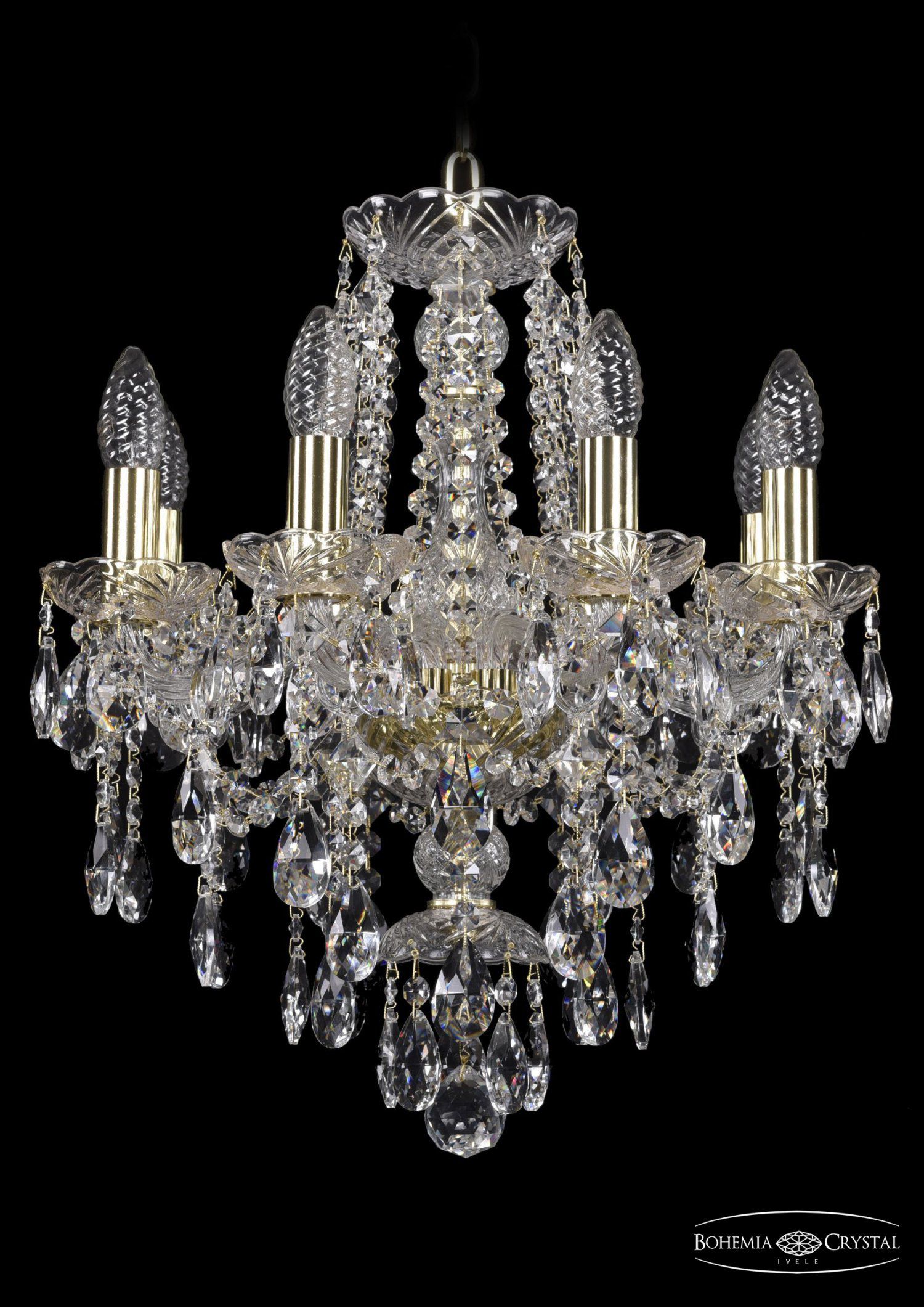 Люстра хрустальная Bohemia Ivele 1415/8/141/G