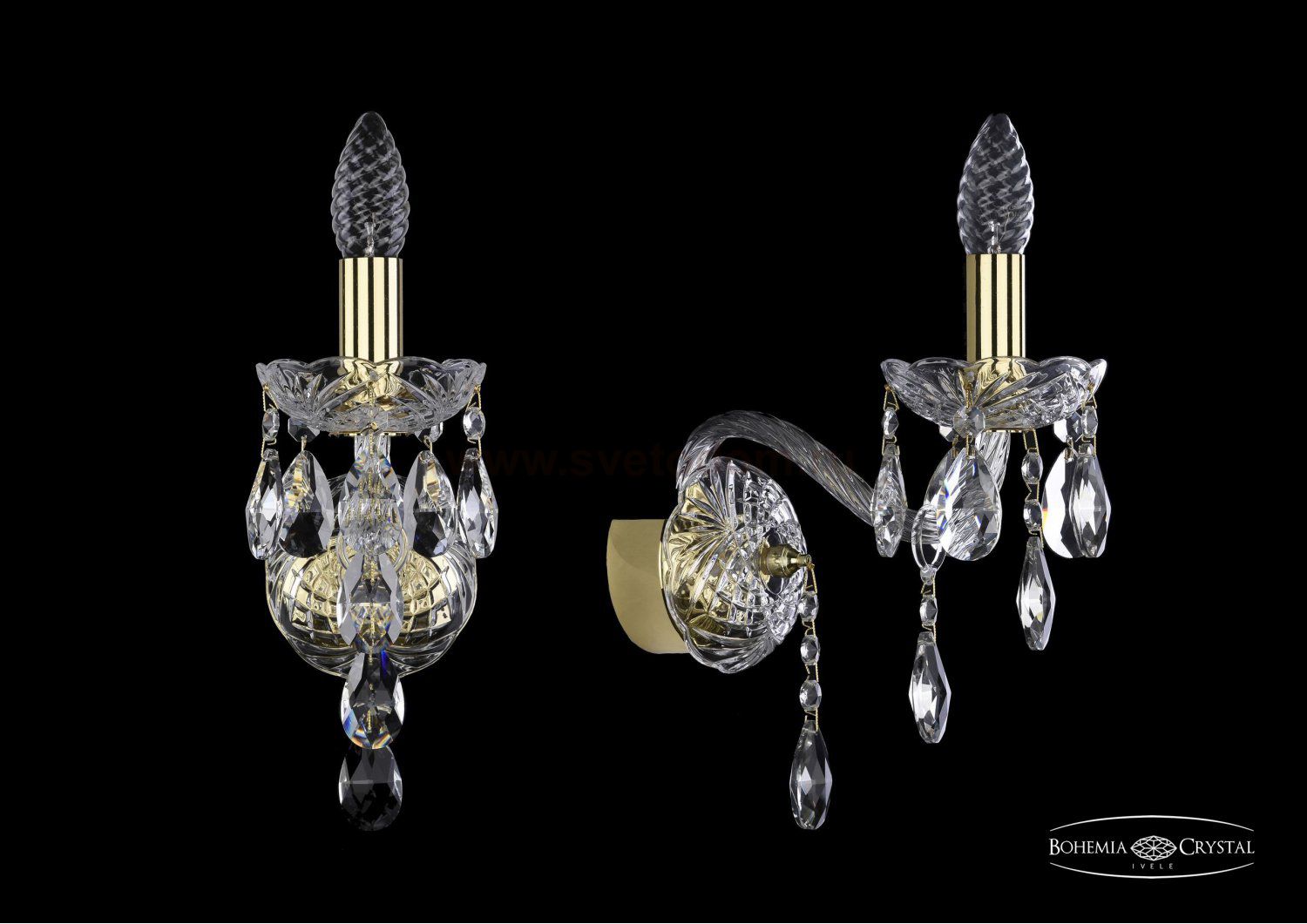 Светильник настенный бра Bohemia Ivele 1415B/1/165/G